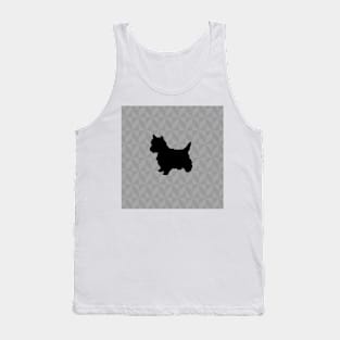 West Highland White or Westie Dog Lover Gift - Scandi Geometric Silhouette Tank Top